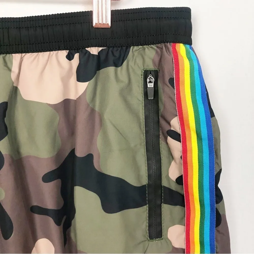 MC2 SAINT BARTH | Men’s Classic Camo Swim Shorts Side Stripe Size X-Large